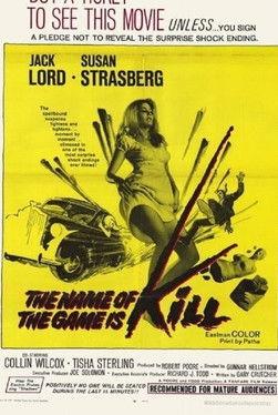 The Name of the Game Is Kill film afişi