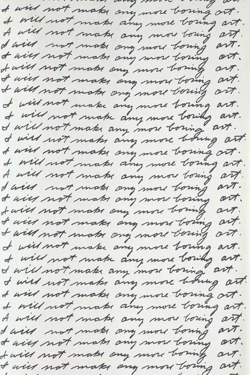 I Will Not Make Any More Boring Art film afişi