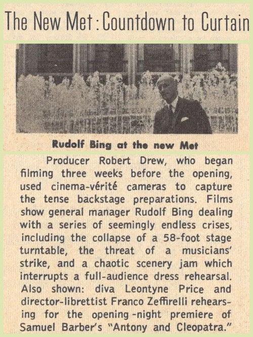 The New Met: Countdown to Curtain film afişi