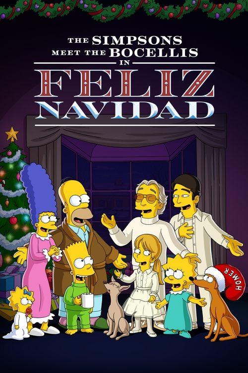 The Simpsons Meet the Bocellis in "Feliz Navidad" film afişi