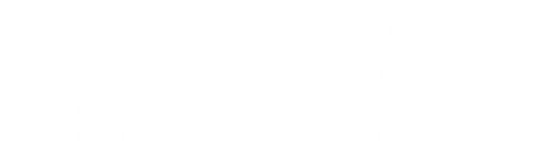 Things Will Be Different logo