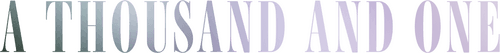 A Thousand and One logo
