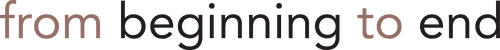 From Beginning to End logo