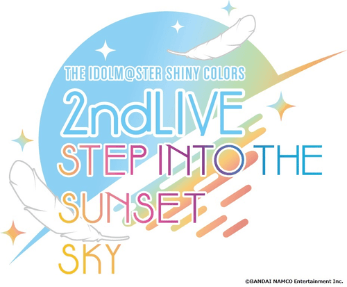 THE IDOLM@STER SHINY COLORS 2ndLIVE STEP INTO THE SUNSET SKY logo
