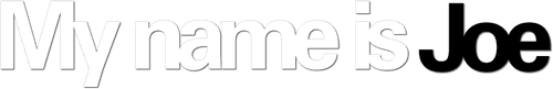 My Name is Joe logo
