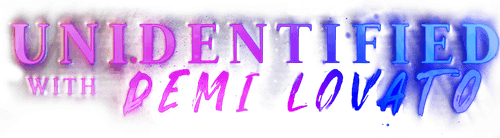 Unidentified with Demi Lovato logo