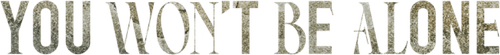 You Won't Be Alone logo