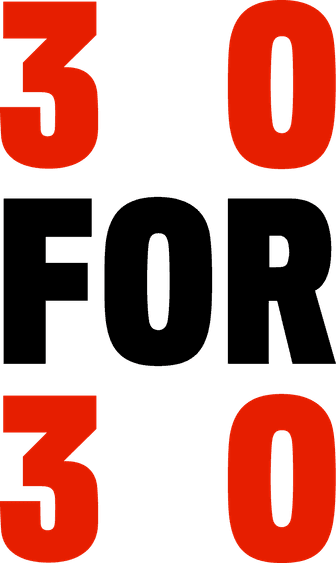 30 for 30 logo