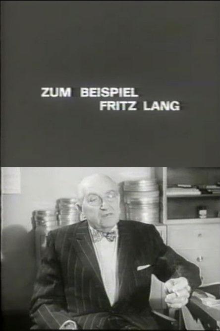 For Example Fritz Lang film afişi