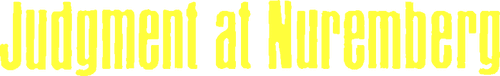 Judgment at Nuremberg logo