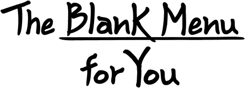 The Blank Menu for You logo