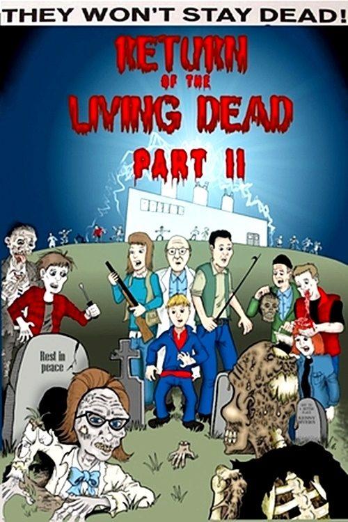 They Won't Stay Dead: A Look at 'Return of the Living Dead Part II' film afişi