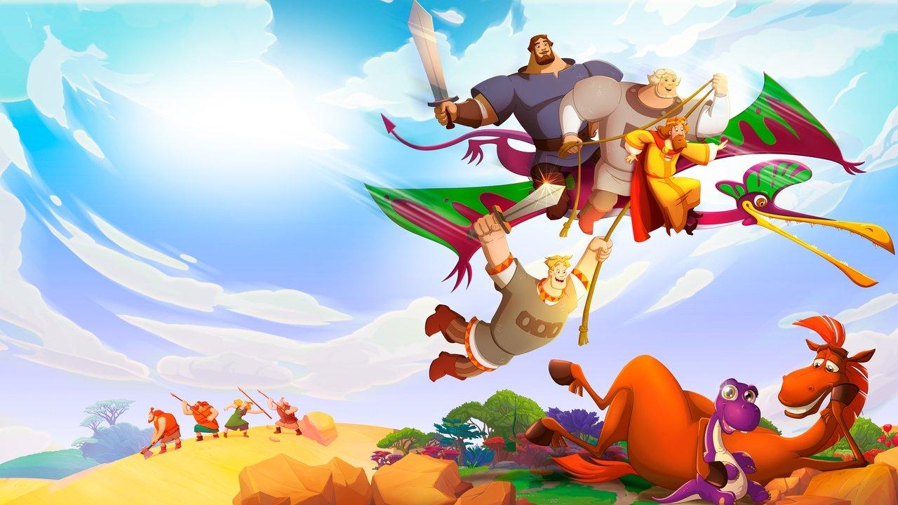 Three Heroes and the Navel of the World backdrop