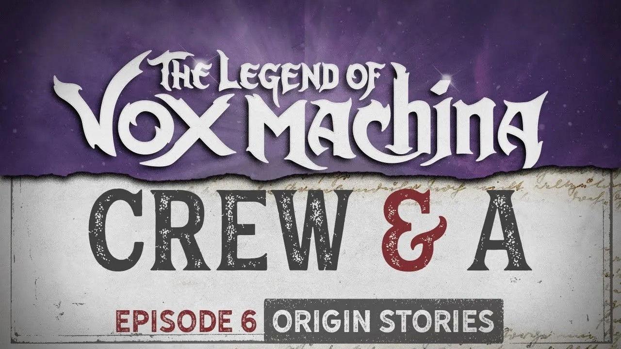 Crew & A Episode 6: Origin Stories