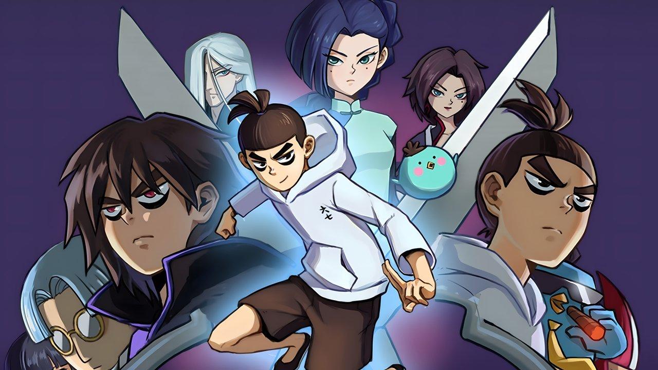 Scissor Seven backdrop