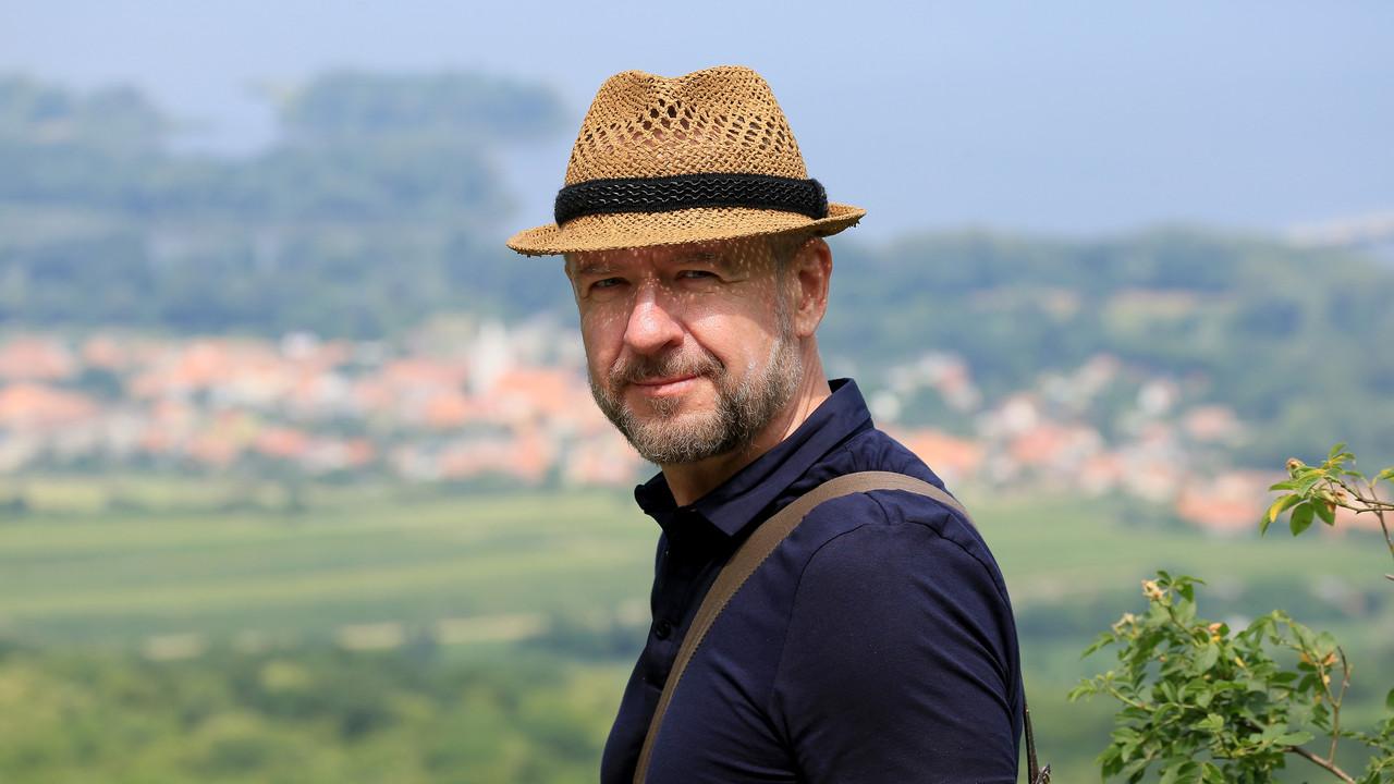 Krajinou vína backdrop