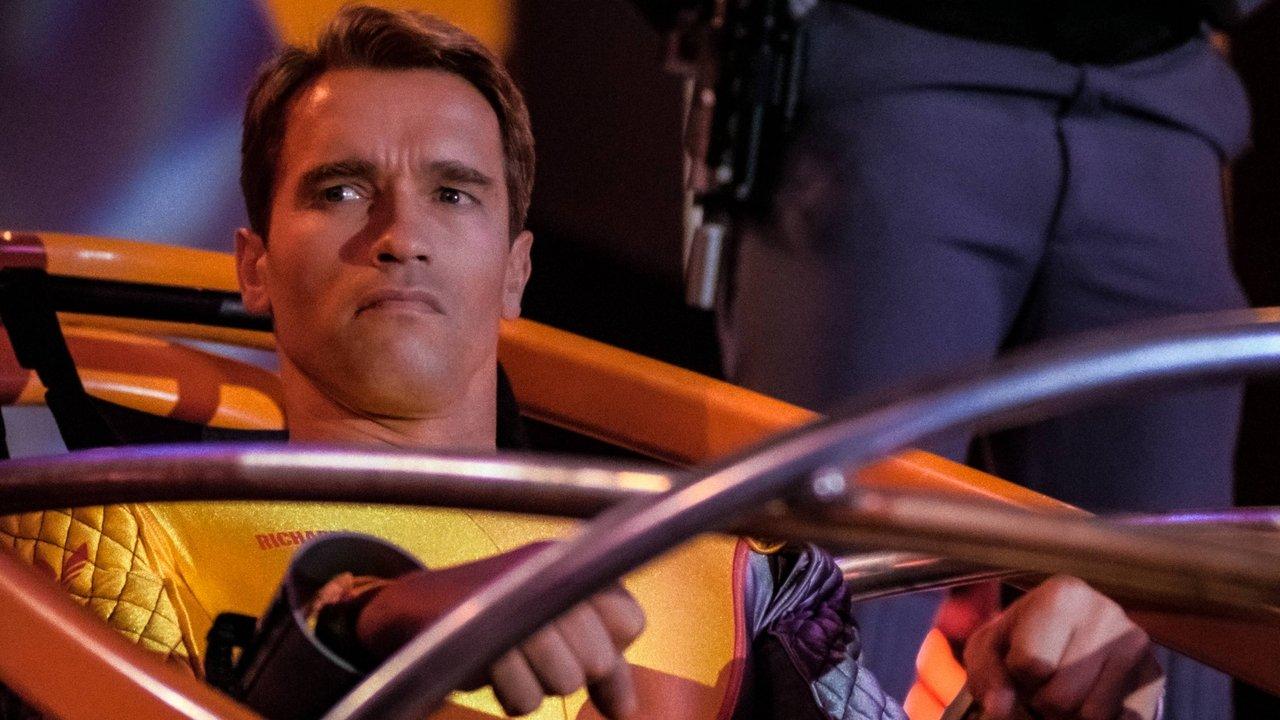 The Running Man backdrop