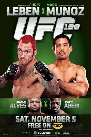 UFC 138: Leben vs. Muñoz film afişi