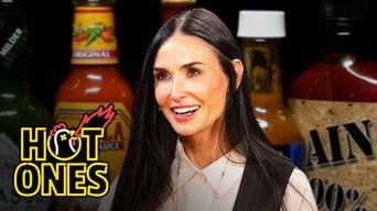 Demi Moore Celebrates Her Birthday While Eating Spicy Wings