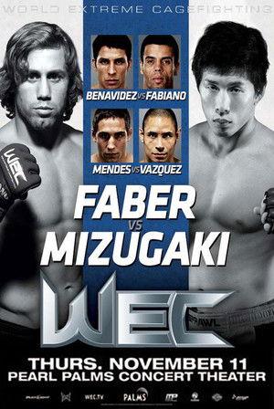 WEC 52: Faber vs. Mizugaki film afişi