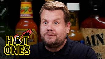 James Corden Experiences Mouth Karma While Eating Spicy Wings