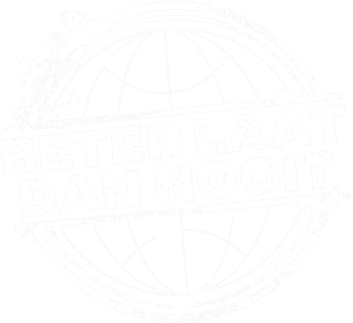 Beter laat dan nooit logo